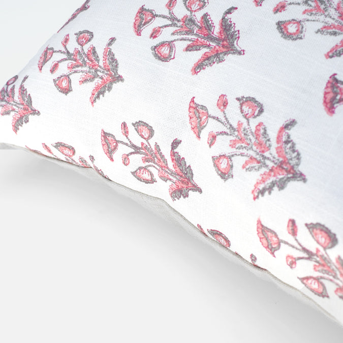 Pink Grey Dogflower Pillow, lumbar – Collyer's Mansion