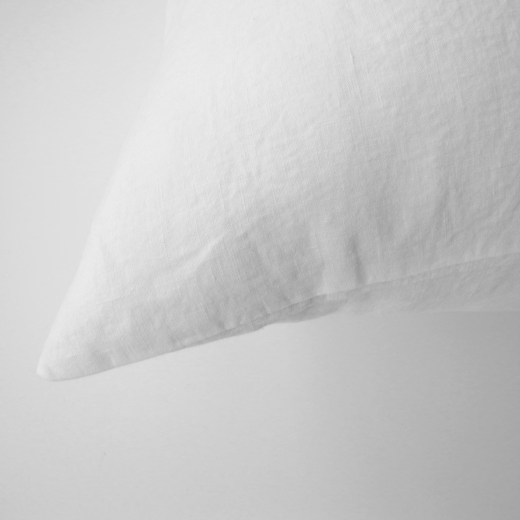 Linge Particulier Off White Euro Linen Pillowcase Sham for a colorful linen bedding look in soft white - Collyer&#39;s Mansion