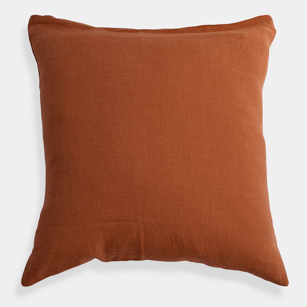 Linen Euro Pillowcase, sienna