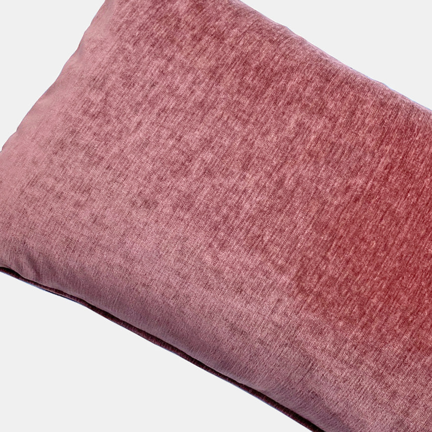 Everest Brick Velvet Lumbar Pillow