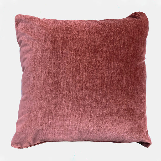 Everest Brick Velvet Pillow, square