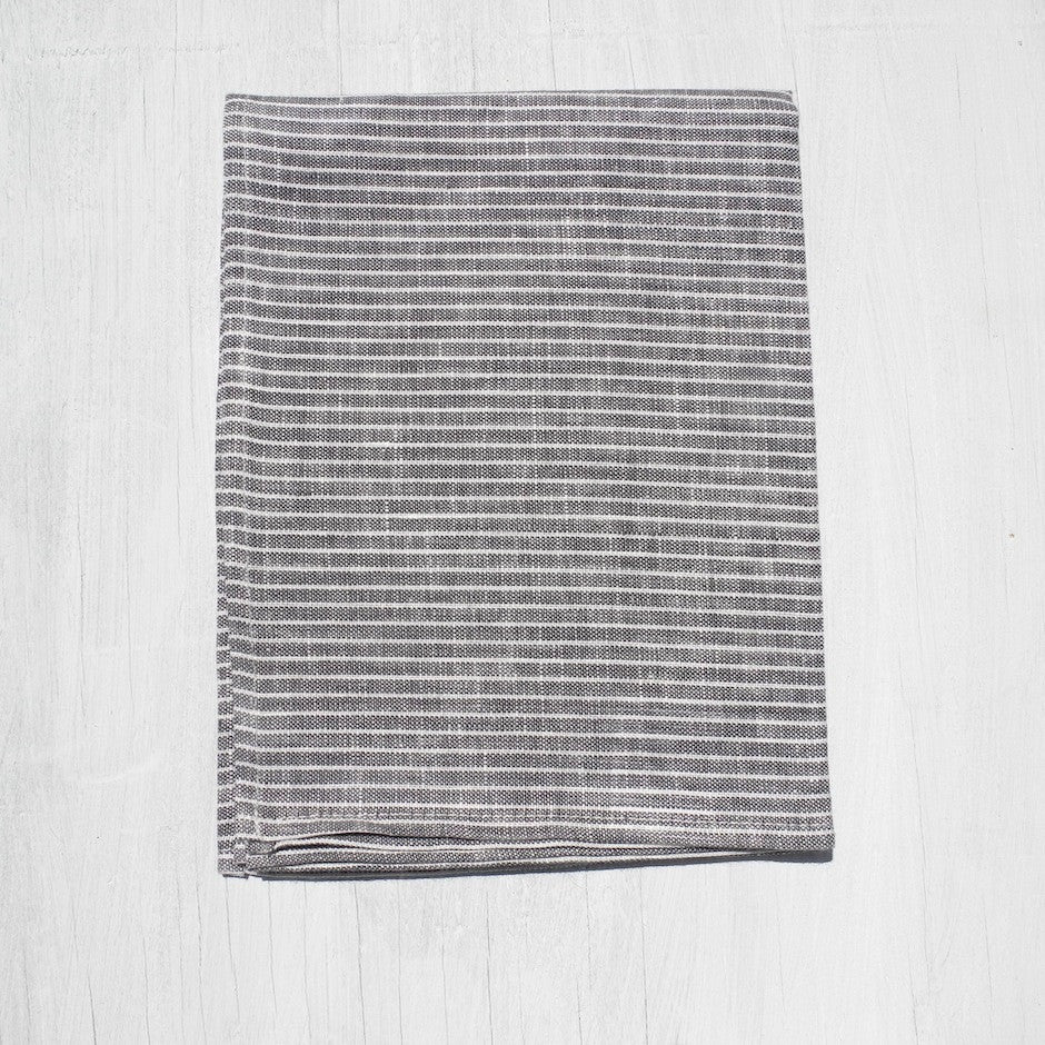 Linen Kitchen Cloth, thin gray stripe, Kitchen Cloth, Fog Linen, Collyer's Mansion - Collyer's Mansion
