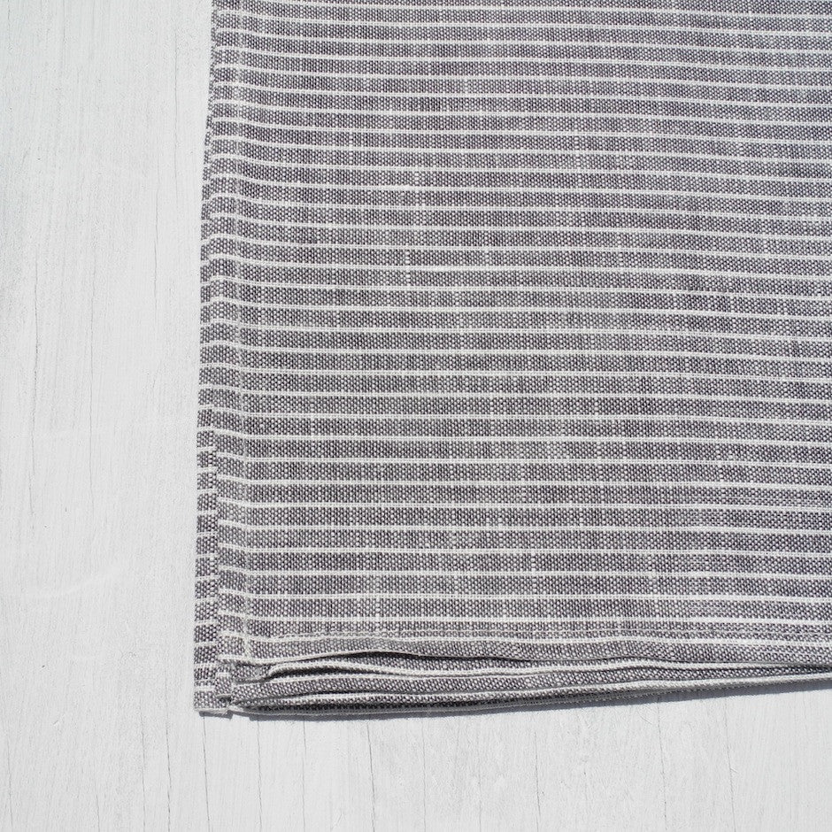 Linen Kitchen Cloth, thin gray stripe, Kitchen Cloth, Fog Linen, Collyer's Mansion - Collyer's Mansion
