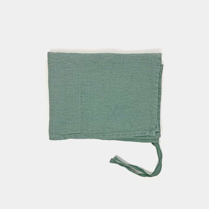Linen Waffle Hand Towel in Sage