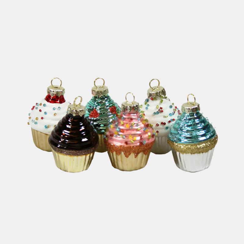 Miniature Cupcake Ornament: Assorted