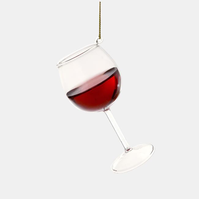 Red Wine Glass Ornament