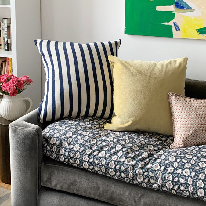 Sanibel Ginger Velvet Square Pillow