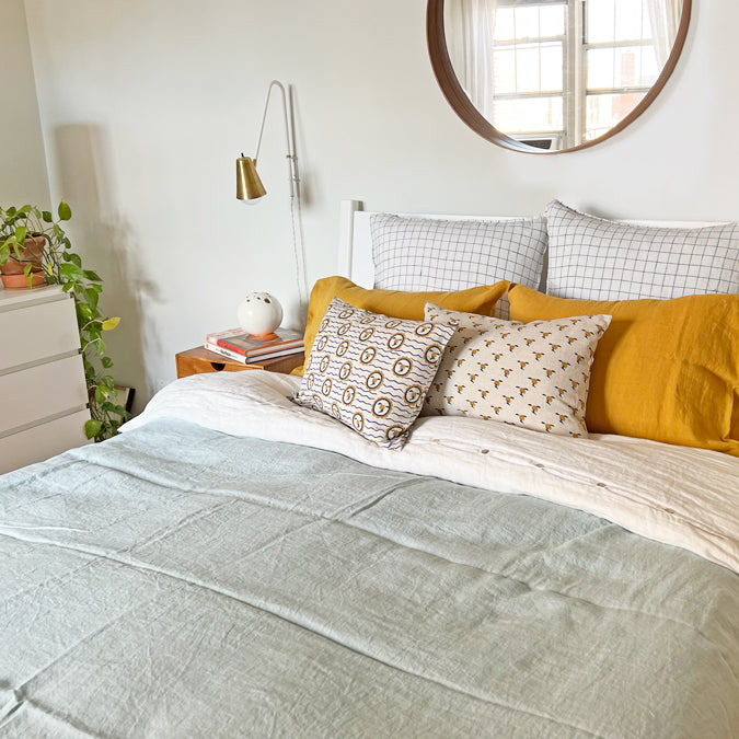 Linen Standard Pillowcase in Honey