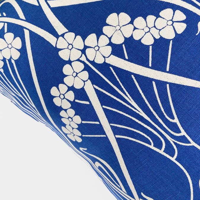Ianthe Bloom Lapis Square Pillow
