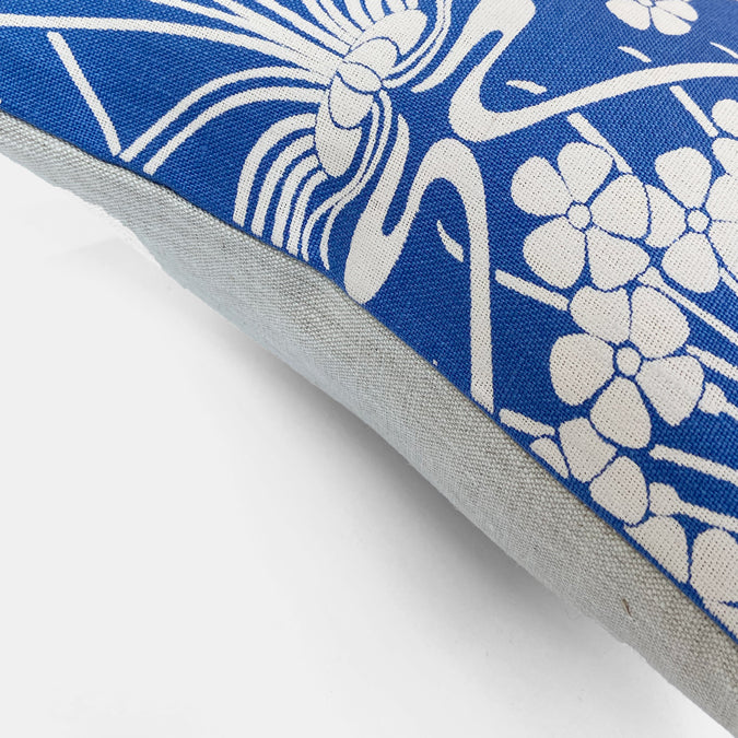 Ianthe Bloom Lapis Lumbar Pillow