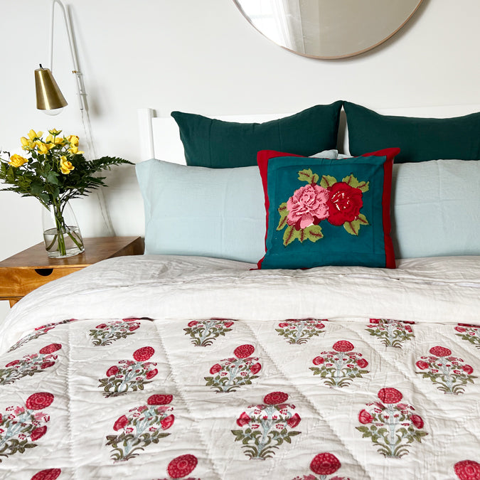 Linen Standard Pillowcase in Pale Blue