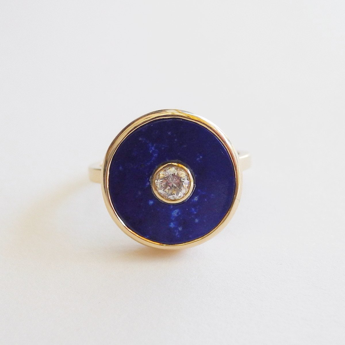 Diamond and Lapis Europa Ring, Ring, Liz Phillips, Collyer&#39;s Mansion - Collyer&#39;s Mansion