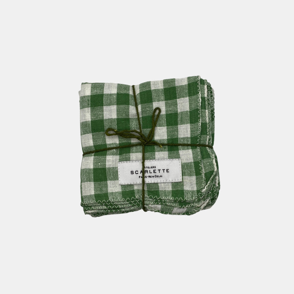 Libeccio Vert Napkins: Set of 4