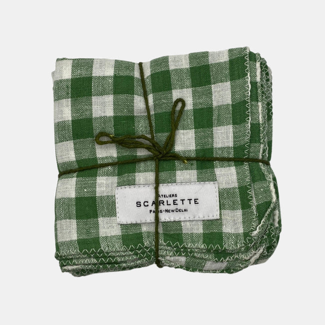 Libeccio Vert Napkins, set of 4