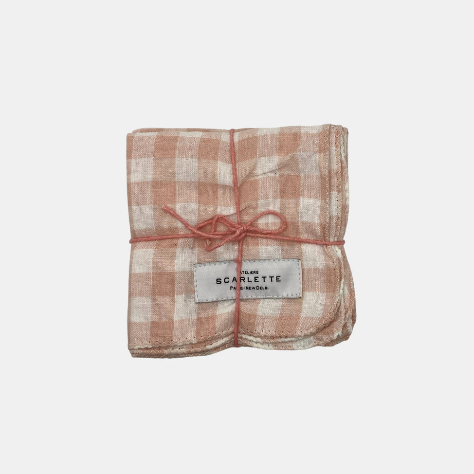 Libeccio Rose Napkins, set of 4