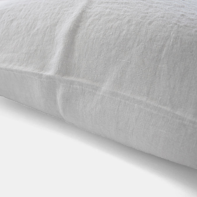 Linen Euro Pillowcase, cloud grey