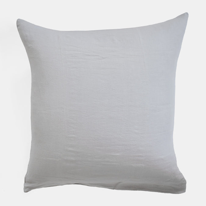 Linen Euro Pillowcase in Cloud Grey