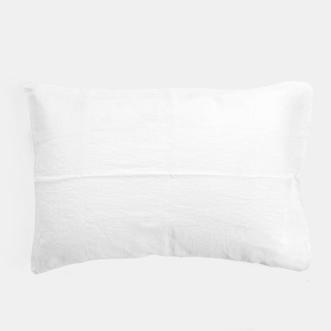 Linen Standard Pillowcase in Off White