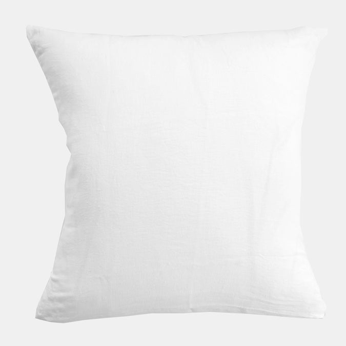 Linen Euro Pillowcase in Off White