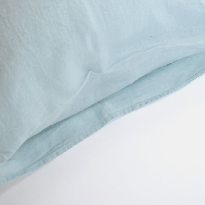 Linen Standard Pillowcase in Pale Blue