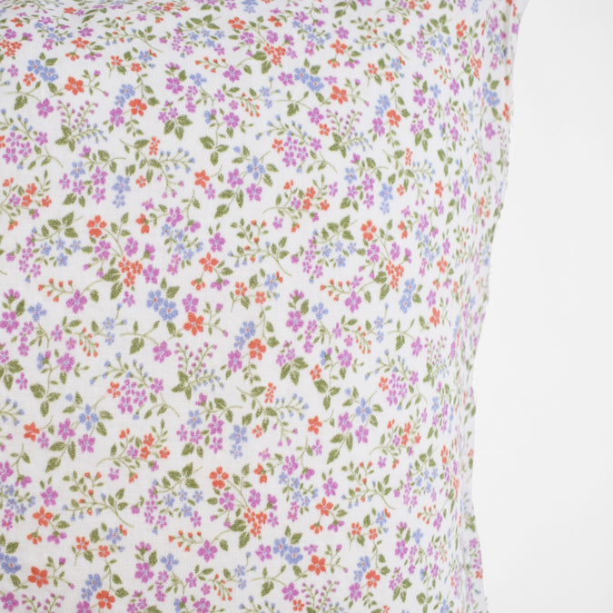 Linen Standard Pillowcase in Violet Flower