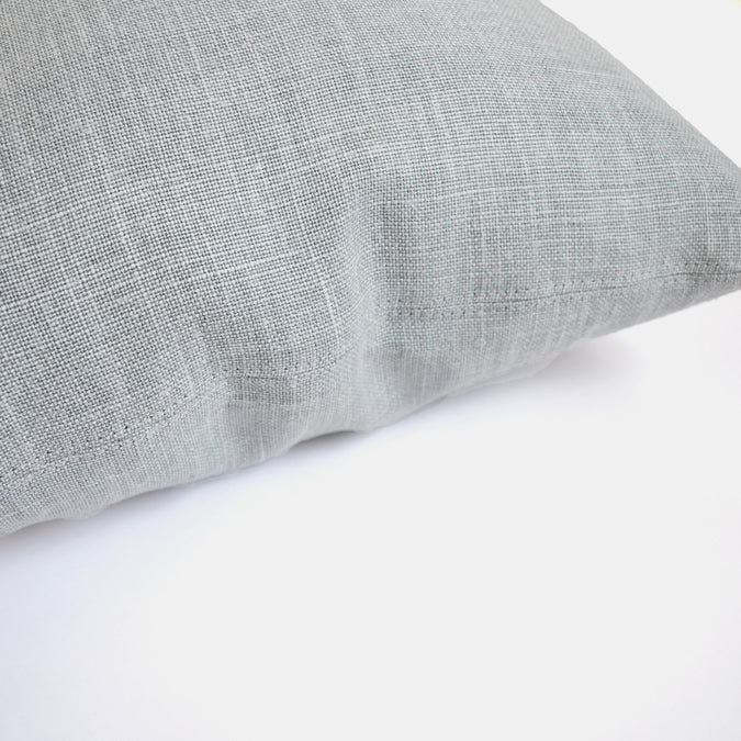 Old Mint Belgian Linen Pillow, square