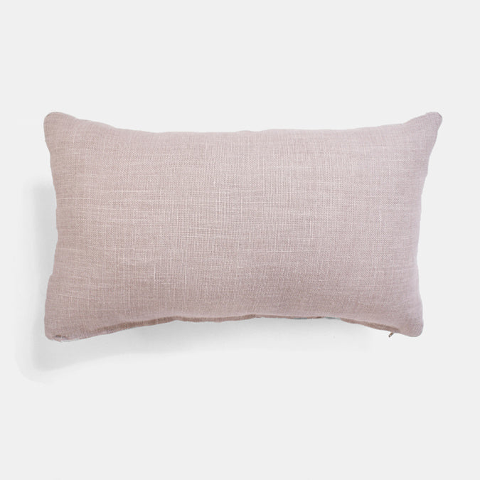 Old Rose Belgian Linen Pillow, lumbar