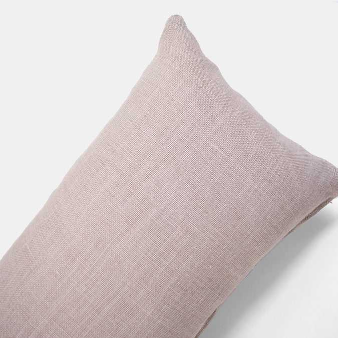 Old Rose Belgian Linen Lumbar Pillow