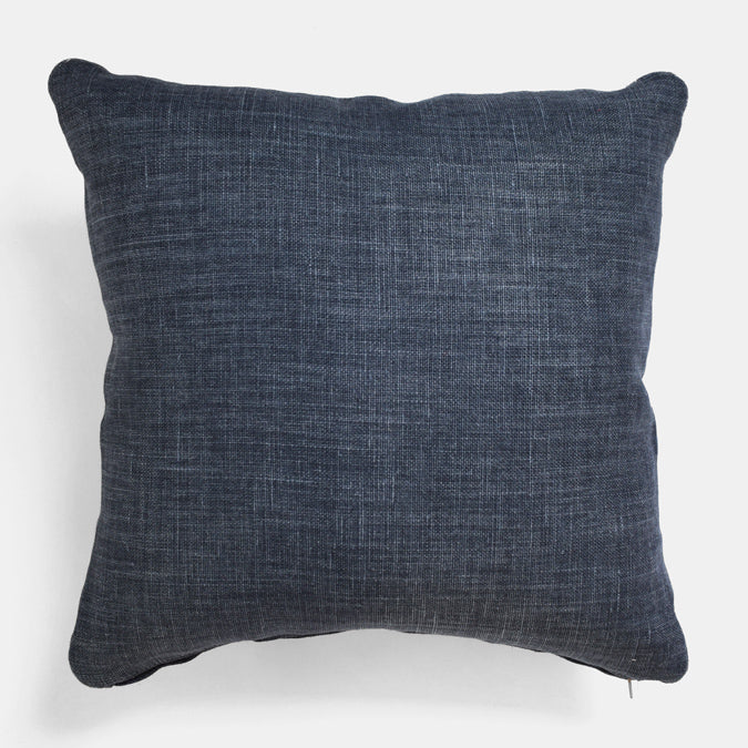 Farrow Indigo Belgian Linen Pillow, square