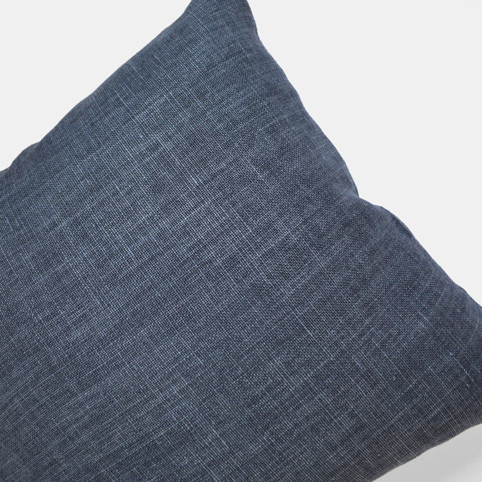 Farrow Indigo Belgian Linen Pillow, square