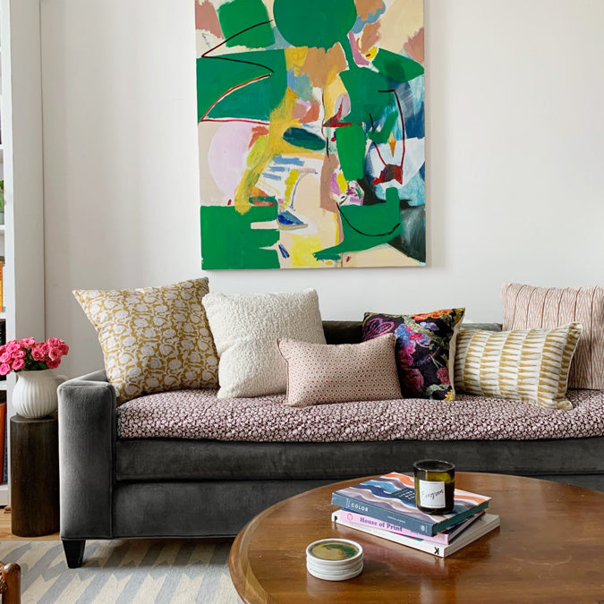 Marbella Saffron Square Pillow