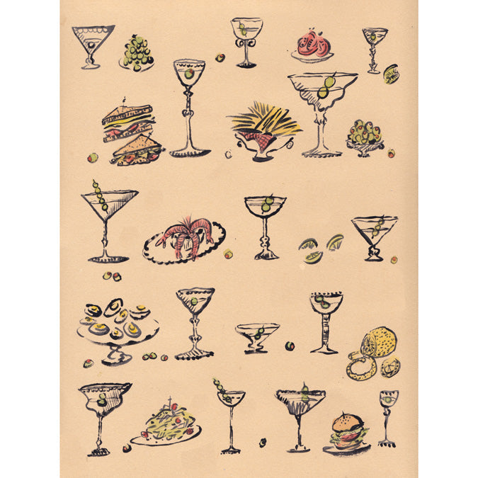 Martini and Fries (With an Order Of...) Print