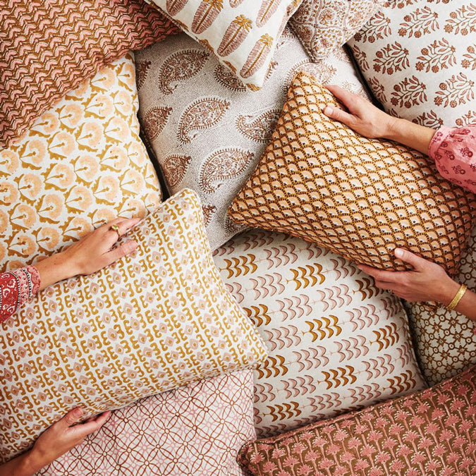 Naples Saffron Lumbar Pillow
