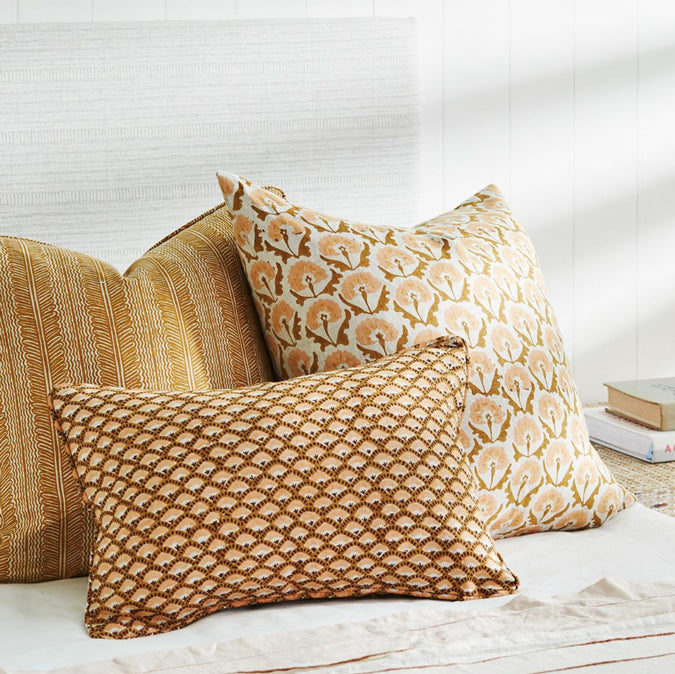Naples Saffron Lumbar Pillow