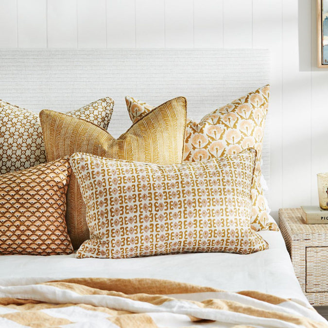Naples Saffron Lumbar Pillow