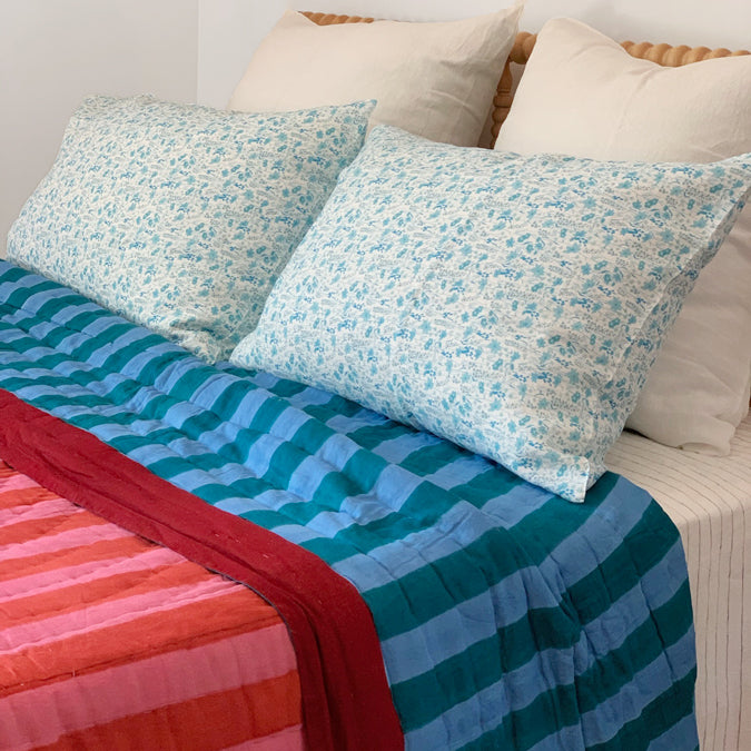 Linen Euro Pillowcase in Off White