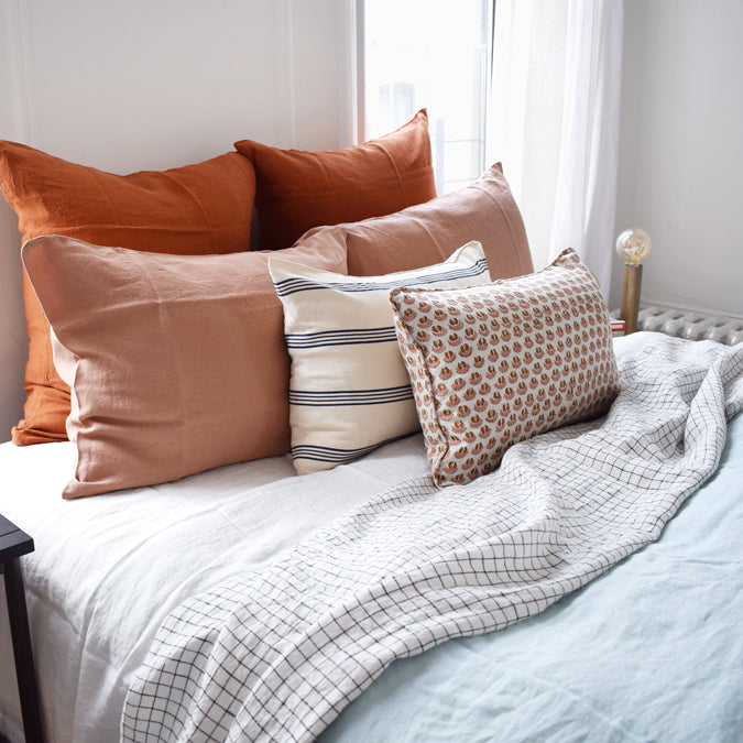 Linen Standard Pillowcase in Moka