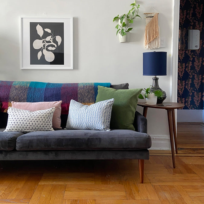 Winthrop Clover Velvet Square Pillow