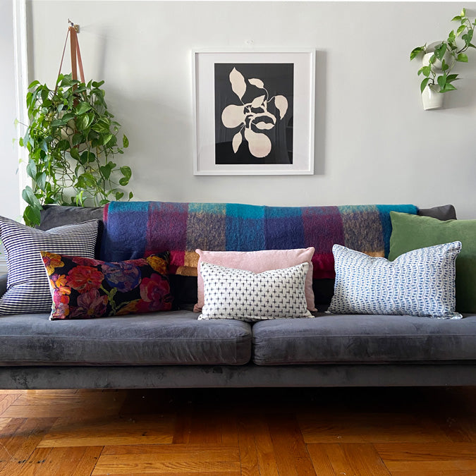 Winthrop Clover Velvet Square Pillow