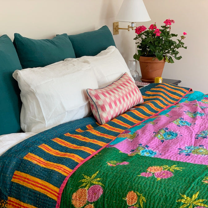 Linen Standard Pillowcase in Off White