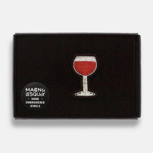 Glass of Red Wine Brooch