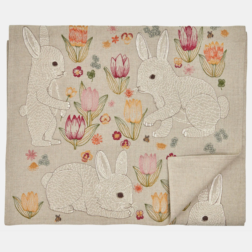 Bunnies and Blooms Table Runner