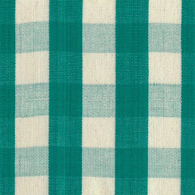Emerald Green Gingham Square Pillow
