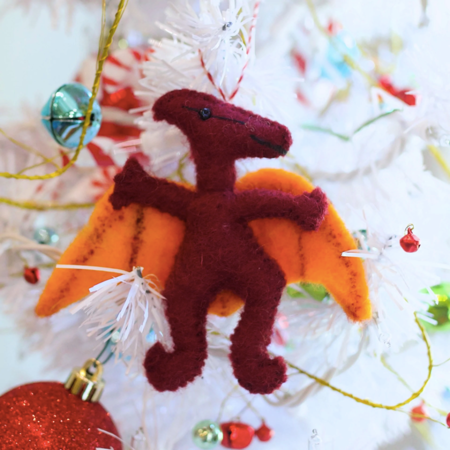 Pteranodon Dinosaur Felt Ornament