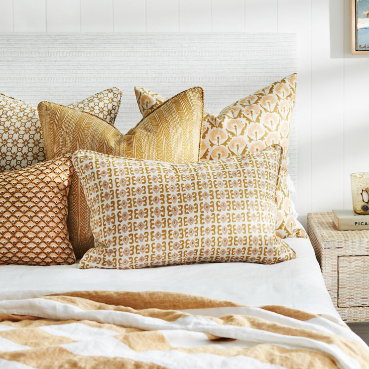 Balos Saffron Square Pillow