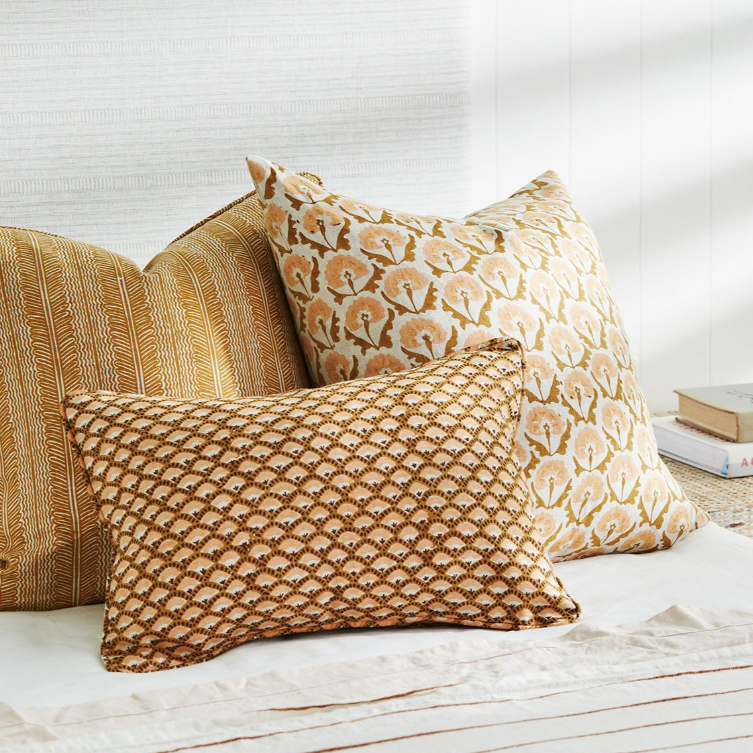 Balos Saffron Square Pillow