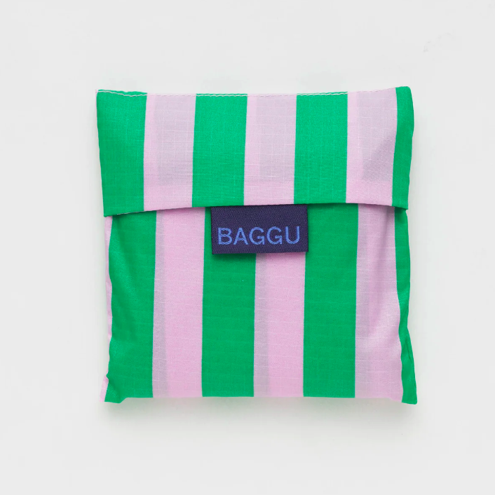 Pink Green Awning Stripe Standard Bag