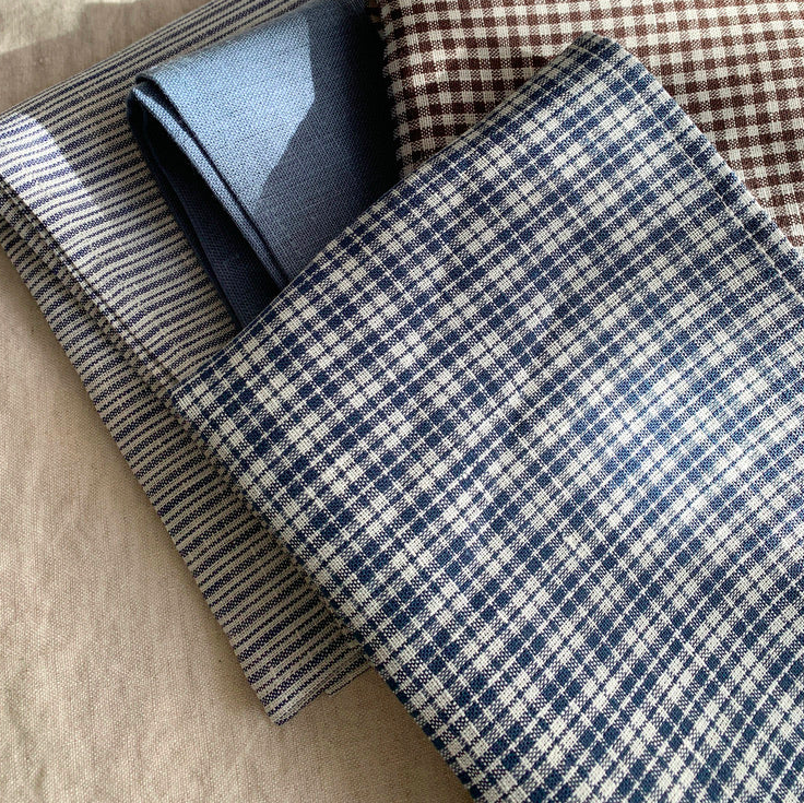 Navy Plaid Clemente Kitchen Cloth