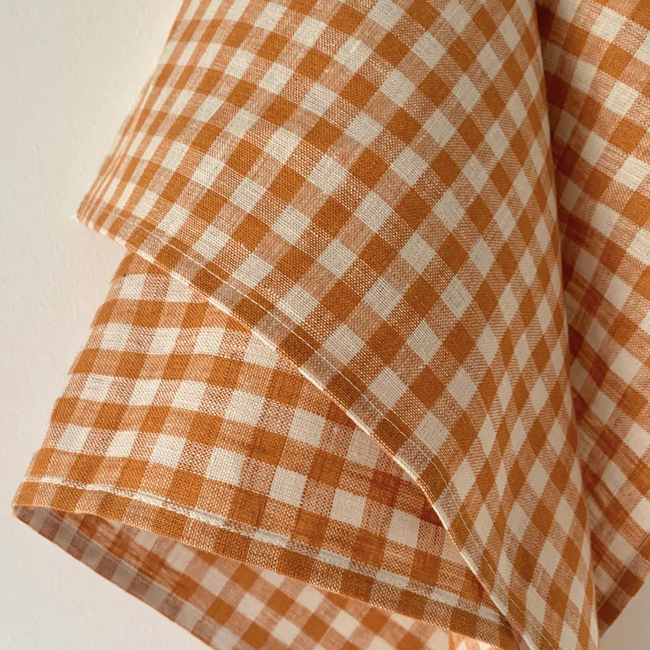 Ocher Gingham Rachael Kitchen Cloth