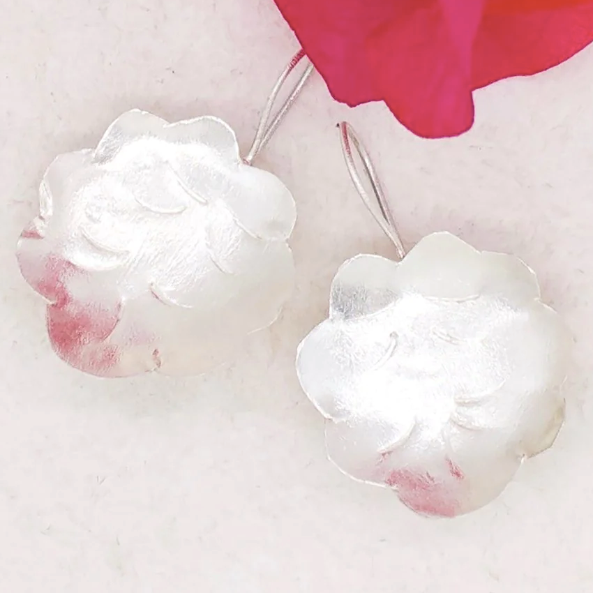 Silver Rain Cloud Earrings